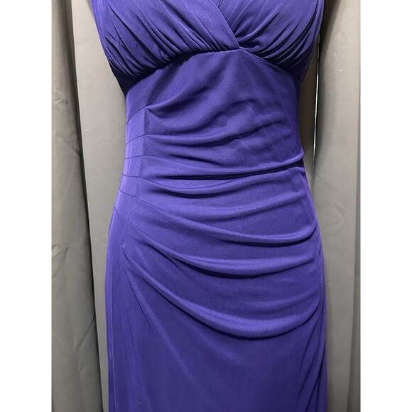 BLONDIE NITES Womens Purple Evening Gown Prom Dress Stacy Sklar Sz 9 - Picture 5 of 16